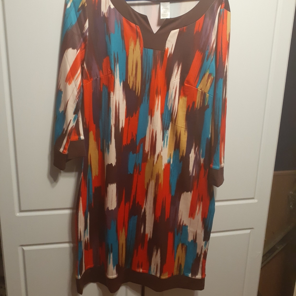 Colourful Abstract Pattern Dress